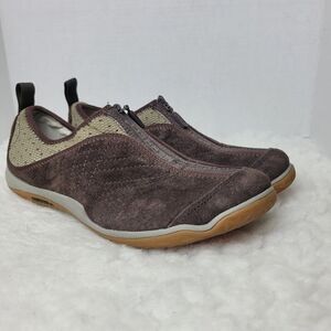 Merrell Lorelei  Shoes Women's Size 8. Suede Front Zip Up Espresso J68748  Great